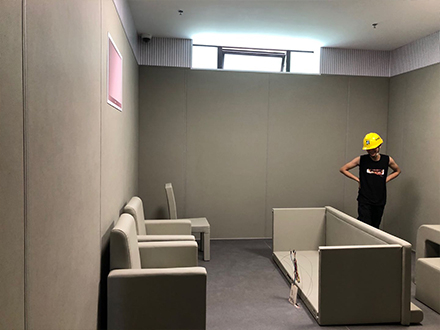留置室防撞軟包特殊工藝制作